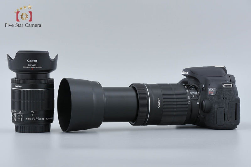 Canon EOS Kiss X8i / Rebel T6i / 750D 24.2 MP EF-S 18-55 55-250 Lenses