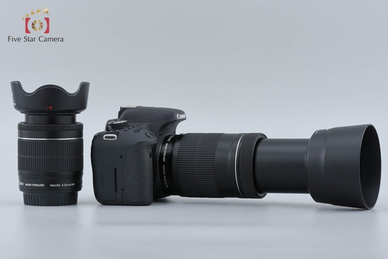 Canon EOS Kiss X8i / Rebel T6i / 750D 24.2 MP EF-S 18-55 55-250 Lenses