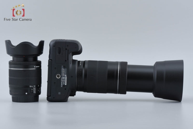 Canon EOS Kiss X8i / Rebel T6i / 750D 24.2 MP EF-S 18-55 55-250 Lenses