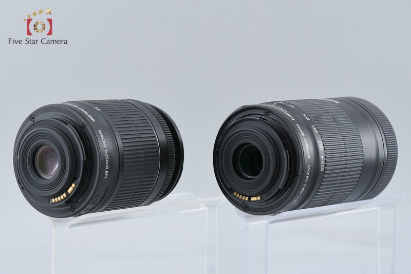 Canon EOS Kiss X8i / Rebel T6i / 750D 24.2 MP EF-S 18-55 55-250 Lenses