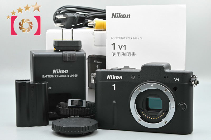 Count 1,736 Nikon 1 V1 Black 10.1 MP Digital SLR Camera [Near Mint]