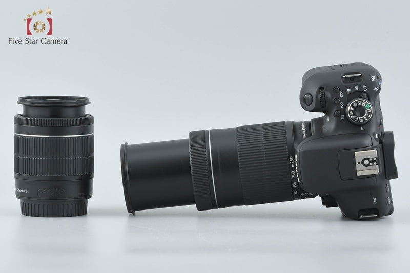 "Count 3,186" Canon EOS Kiss X8i / Rebel T6i / 750D 24.2 MP 18-55 55-250 Lenses