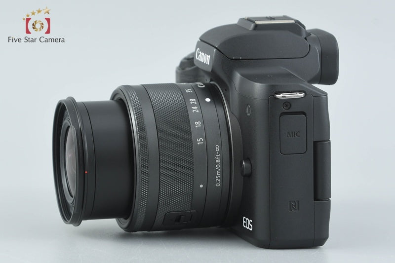 "Shutter count 3,000" Canon EOS Kiss M / M50 Black 24.0 MP 15-45 IS STM Lens
