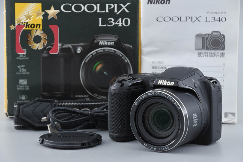 Nikon COOLPIX L340 20.2 MP Digital Camera w/ Box