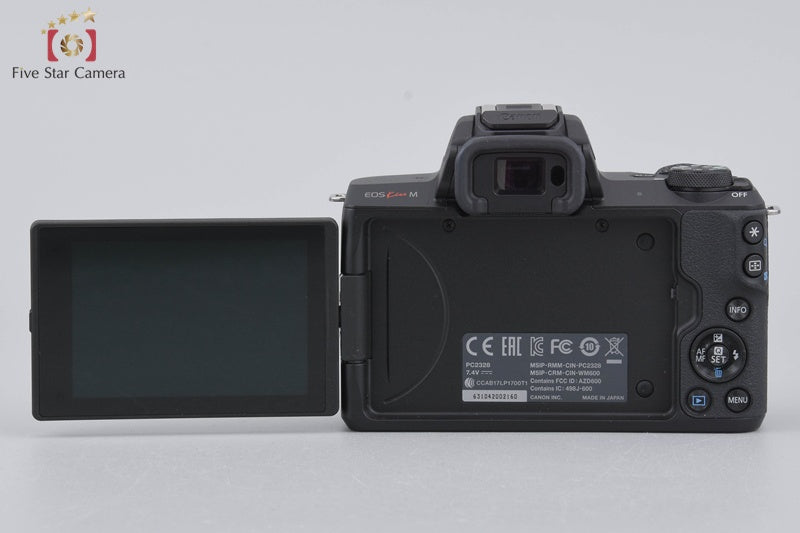 "Count 5,000" Canon EOS Kiss M / M50 Black 24.0MP Digital Mirrorless Camera Body