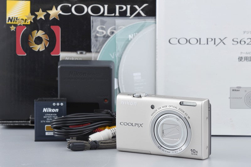 Nikon COOLPIX S6200 Platinum Silver 16.0 MP Digital Camera w/ Box