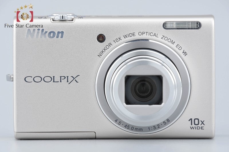 Nikon COOLPIX S6200 Platinum Silver 16.0 MP Digital Camera w/ Box