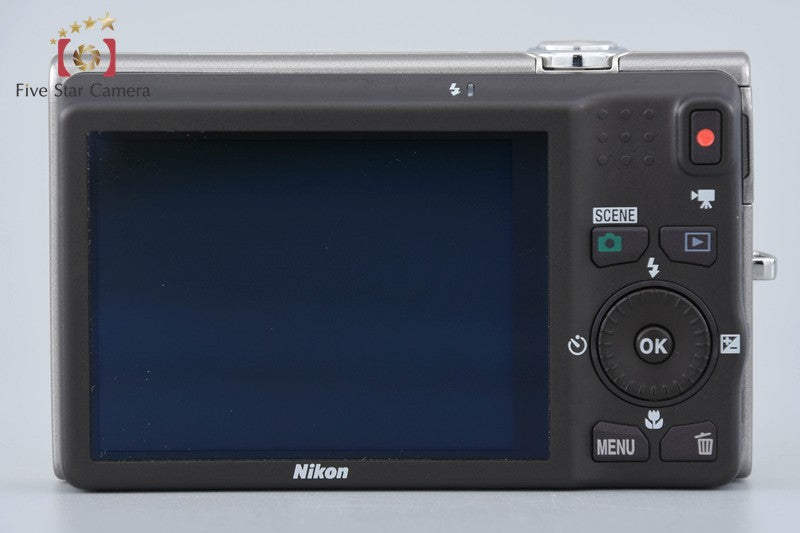 Nikon COOLPIX S6200 Platinum Silver 16.0 MP Digital Camera w/ Box