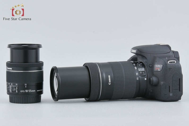 Canon EOS Kiss X9i / Rebel T7i / 800D 24.2 MP DSLR 18-55 55-250 Lenses