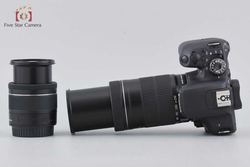 Canon EOS Kiss X9i / Rebel T7i / 800D 24.2 MP DSLR 18-55 55-250 Lenses