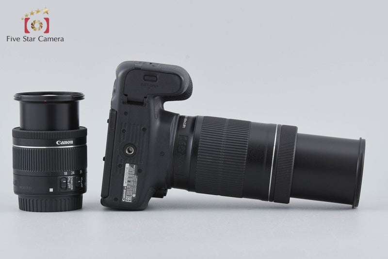 Canon EOS Kiss X9i / Rebel T7i / 800D 24.2 MP DSLR 18-55 55-250 Lenses