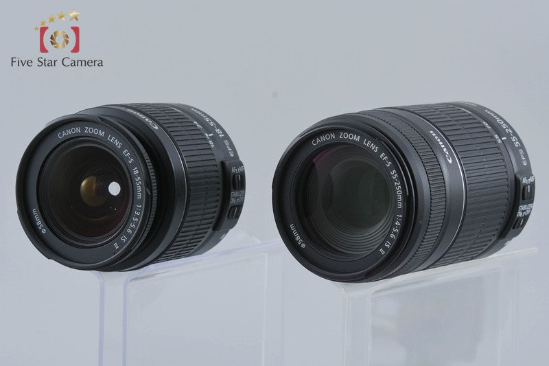 "Count 820" Canon EOS Kiss X5 / Rebel T3i / 600D 18.0 MP 18-55 55-250 Lenses