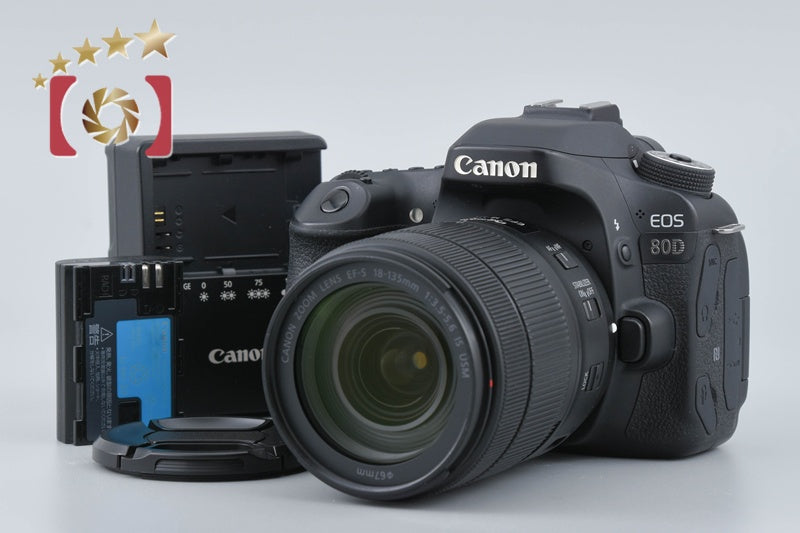 Canon EOS 80D 24.2 MP Digital SLR Camera EF-S 18-135 IS USM Lens