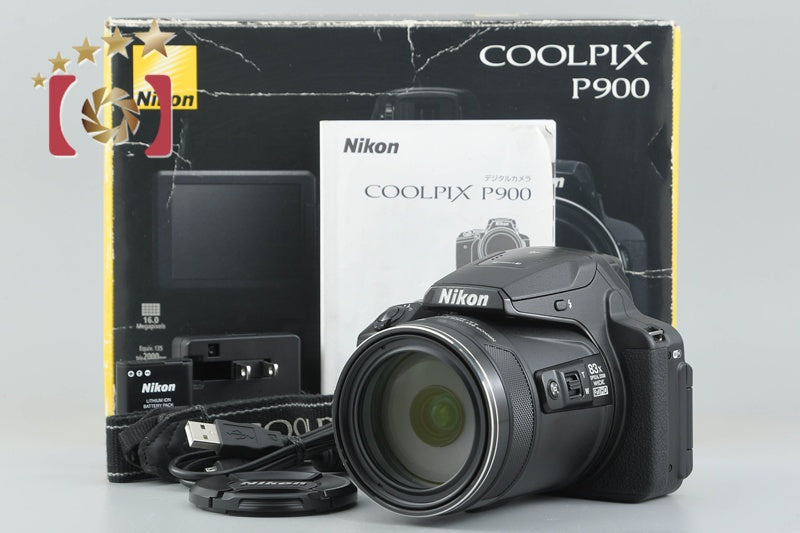 Nikon COOLPIX P900 Black 16.0 MP Digital Camera w/ Box
