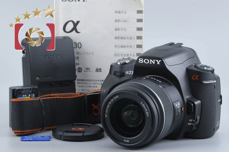 "Count 205" SONY α230 DSLR-A230 10.2 MP 18-55 Lens [Japanese Language Only]