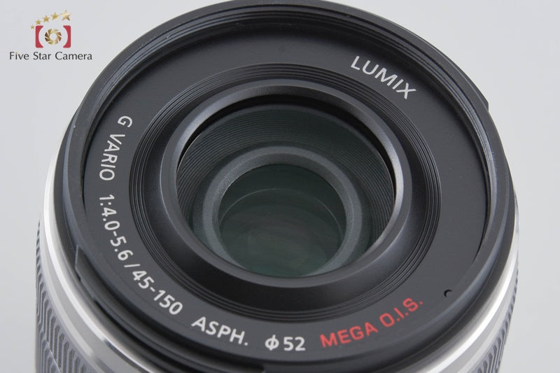 Panasonic LUMIX G VARIO 45-150mm f/4-5.6 ASPH. MEGA O.I.S. H-FS45150 Silver
