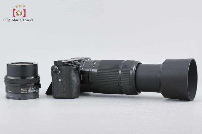 Sony α6000 ILCE-6000 Black 24.3 MP 16-50 55-210 Lenses [Japanese Language Only]