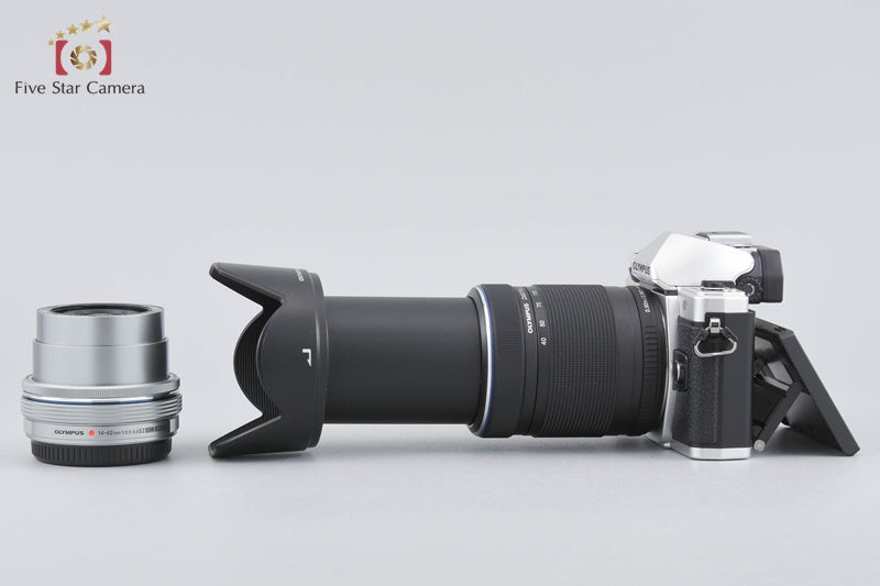 Olympus OM-D E-M10 Mark II Silver 16.1 MP 14-42 40-150 Lenses w/ Box