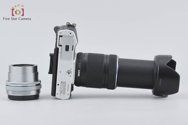 Olympus OM-D E-M10 Mark II Silver 16.1 MP 14-42 40-150 Lenses w/ Box