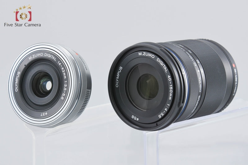 Olympus OM-D E-M10 Mark II Silver 16.1 MP 14-42 40-150 Lenses w/ Box