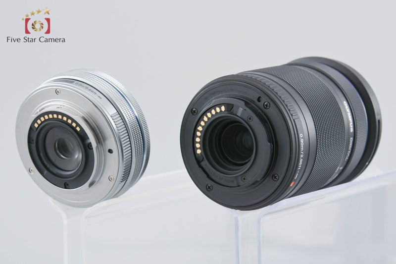 Olympus OM-D E-M10 Mark II Silver 16.1 MP 14-42 40-150 Lenses w/ Box