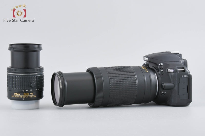 "Count 2,746" Nikon D5600 24.2 MP SLR Digital Camera 18-55 70-300 VR Lenses