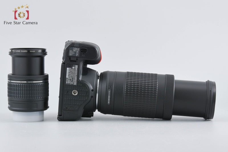 "Count 2,746" Nikon D5600 24.2 MP SLR Digital Camera 18-55 70-300 VR Lenses