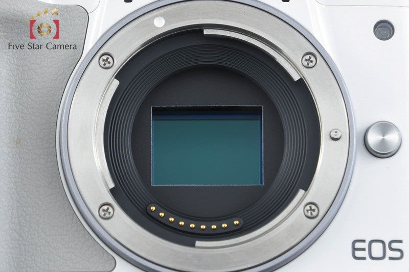 Canon EOS Kiss M / M50 White 24.0 MP 15-45 55-200 IS STM Lenses