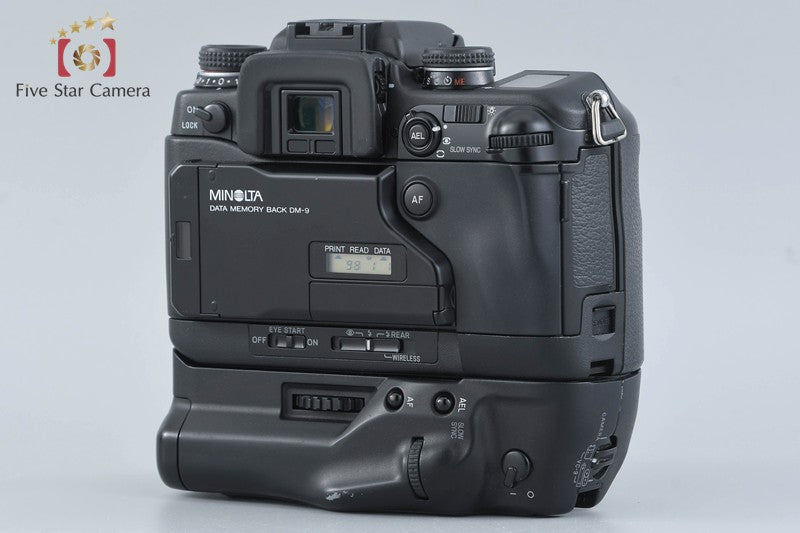 Minolta α-9 Maxxum 9 Dynax 9 SLR 35mm Film Camera + VC-9 Battery Grip
