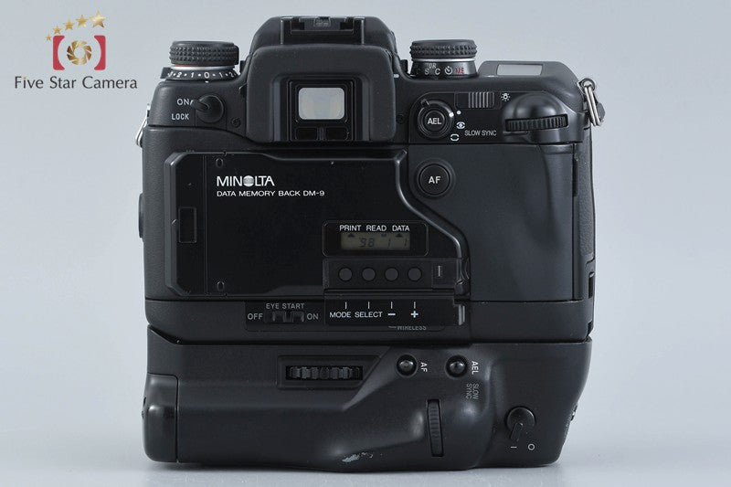 Minolta α-9 Maxxum 9 Dynax 9 SLR 35mm Film Camera + VC-9 Battery Grip