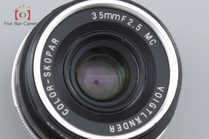 Voigtlander COLOR-SKOPAR 35mm f/2.5 MC Black L39 LTM Leica Thread Mount