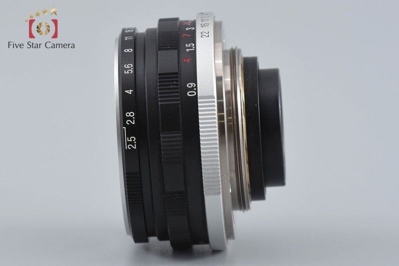 Voigtlander COLOR-SKOPAR 35mm f/2.5 MC Black L39 LTM Leica Thread Mount