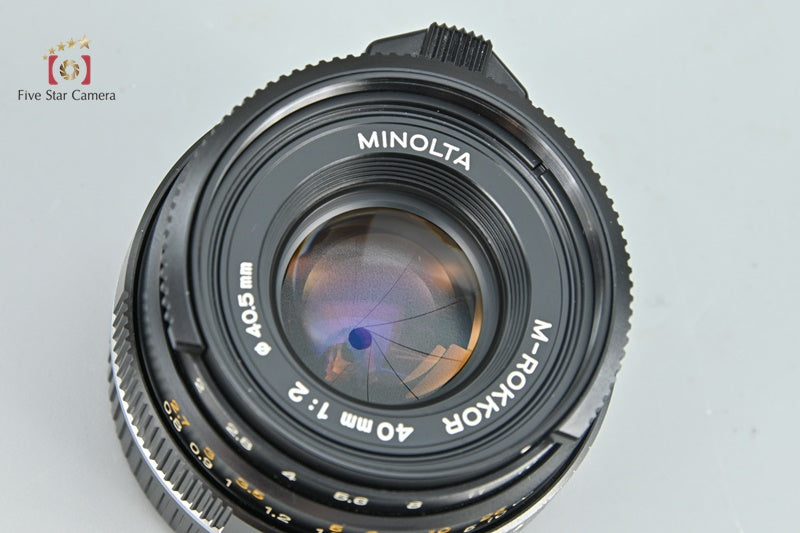 MINOLTA M-ROKKOR 40mm f/2 Leica M Mount Lens [Excellent]