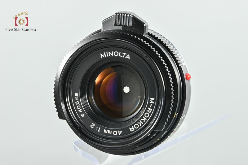 MINOLTA M-ROKKOR 40mm f/2 Leica M Mount Lens [Excellent]