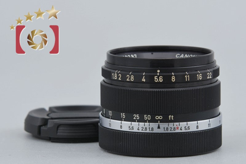Rare!! Canon 35mm f/1.8 L39 LTM Leica Thread Mount Lens Black