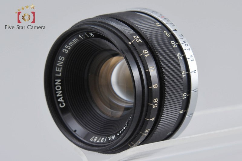 Rare!! Canon 35mm f/1.8 L39 LTM Leica Thread Mount Lens Black