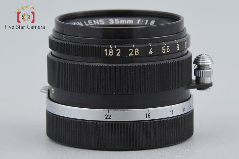 Rare!! Canon 35mm f/1.8 L39 LTM Leica Thread Mount Lens Black