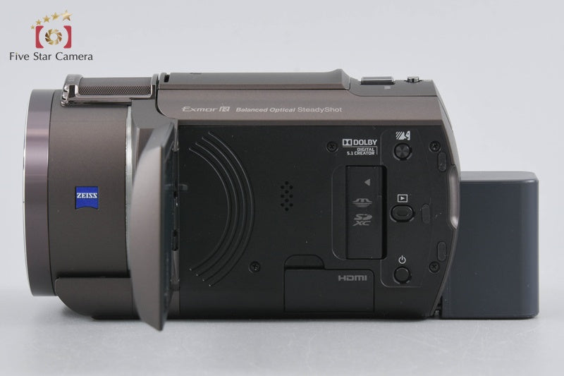 SONY HANDYCAM FDR-AX40 Bronze Brown 4K Handycam w/ Box [Japanese Language Only]