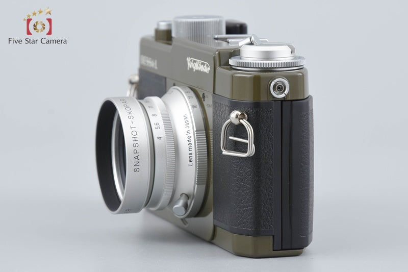 Voigtlander BESSA-L Olive SNAPSHOT-SKOPAR 25mm f/4 MC Special Edition w/ Box