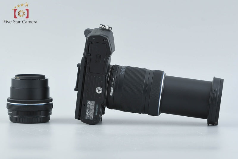 "Count 3,186" Olympus OM-D E-M10 Mark II Black 16.1 MP 14-42 40-150 EZ Lenses
