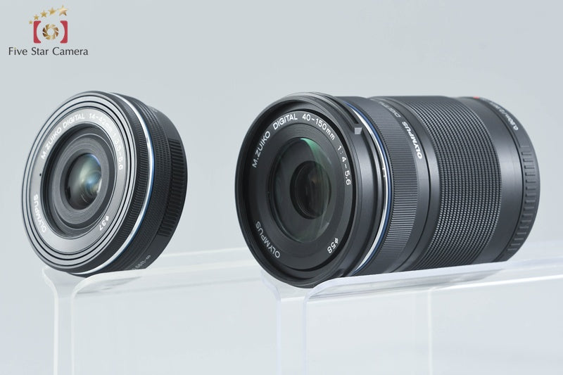 "Count 3,186" Olympus OM-D E-M10 Mark II Black 16.1 MP 14-42 40-150 EZ Lenses