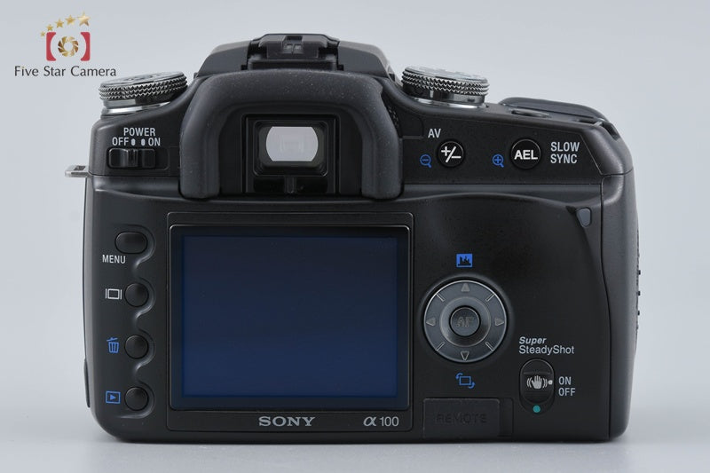SONY α100 DSLR-A100 Black 10.2 MP DT 18-55 SAL1855 Lens [Japanese Language Only]