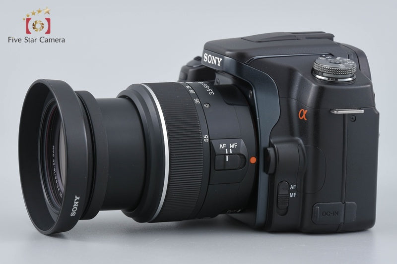 SONY α100 DSLR-A100 Black 10.2 MP DT 18-55 SAL1855 Lens [Japanese Language Only]