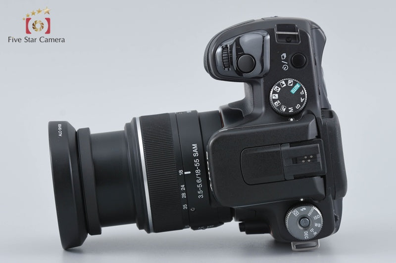 SONY α100 DSLR-A100 Black 10.2 MP DT 18-55 SAL1855 Lens [Japanese Language Only]