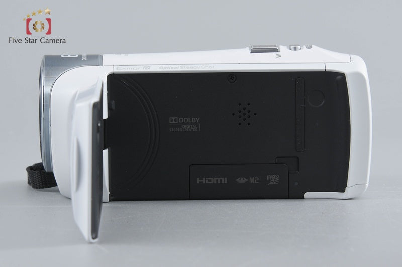 SONY HANDYCAM HDR-CX470 White Digital Camcorder w/ Box [Japanese Language Only]