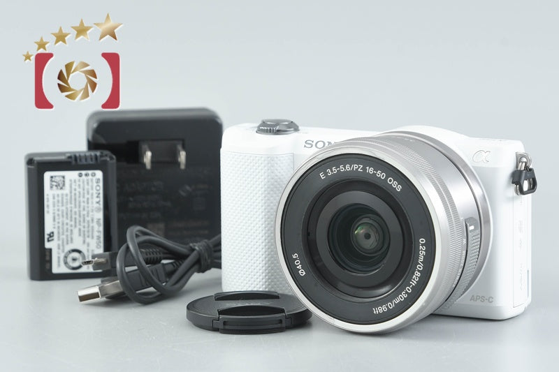 Sony Alpha α5000 ILCE-5000 White 20.1 MP 16-50 Lens [Japanese Language Only]