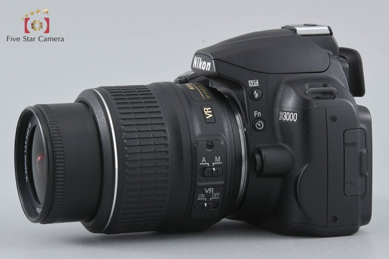 "Shutter count 3,572" Nikon D3000 10.2 MP Digital SLR Camera 18-55 Lens