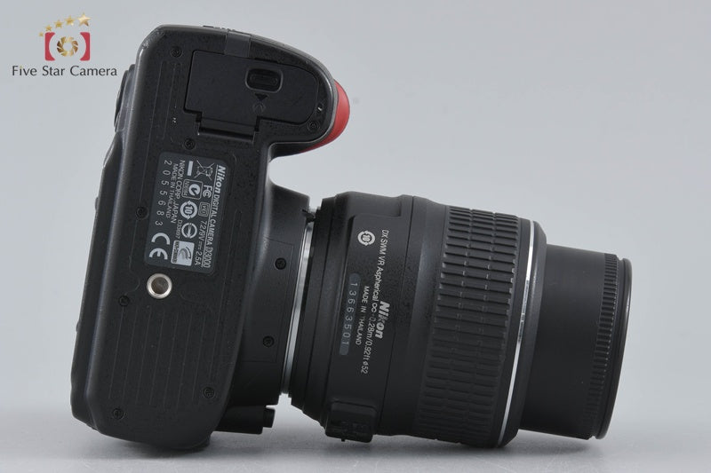 "Shutter count 3,572" Nikon D3000 10.2 MP Digital SLR Camera 18-55 Lens