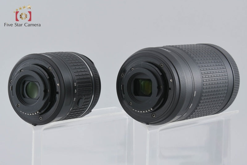 "Count 2,768" Nikon D5600 24.2 MP DSLR 18-55 70-300 VR Lenses