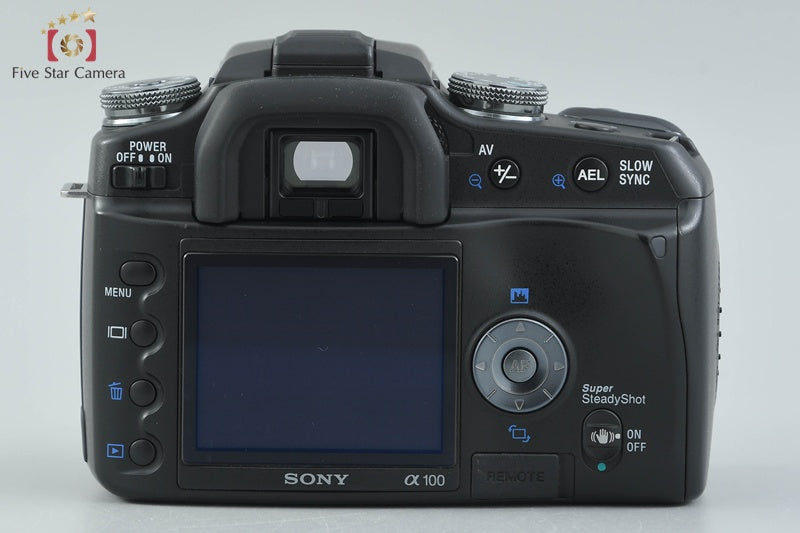 Sony α100 DSLR-A100 Black 10.2 MP 18-70 Lens [Japanese Language Only]